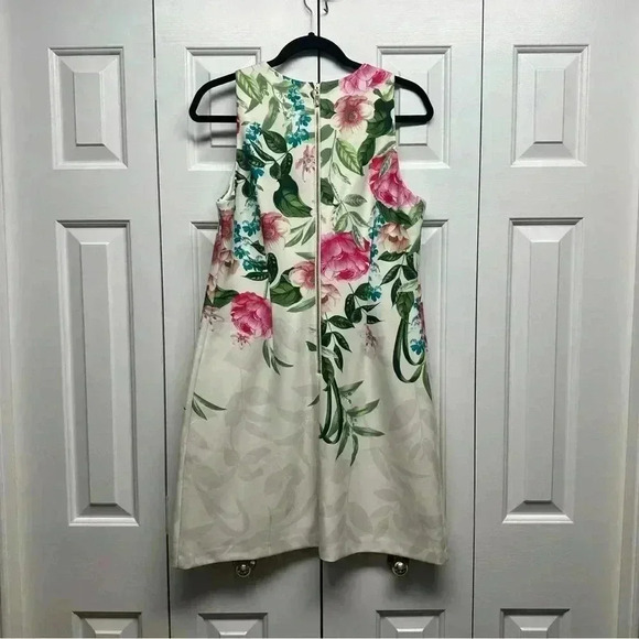 ELIZA J FLORAL MINI SHIFT DRESS SPRING EASTER SUMMER Women’s size 10 - Picture 5 of 11